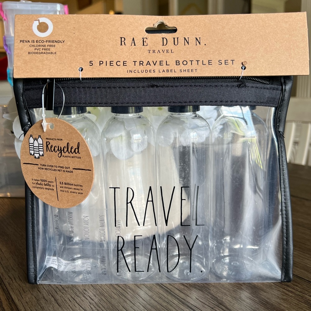 RAE DUNN 5 Piece TRAVEL SET - Picture 2 of 9